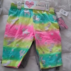 Nwt free style 3 pack girls shorts